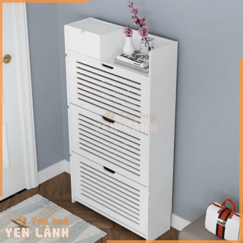 Tủ Giày Dép Lắp Ghép Thông Minh, Tủ Đựng Giày Gỗ Nhựa PVC Siêu Mỏng Chống Ẩm Mốc, Tủ Giầy Trang Trí Tiết Kiệm Diện Tích