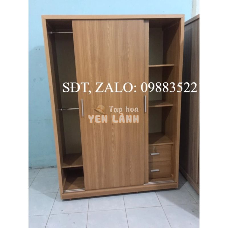 Tủ quần áo mẫu mới gỗ MDF 1M4-1M6-1M8-2M2 ( FREESHIP 60 KM )