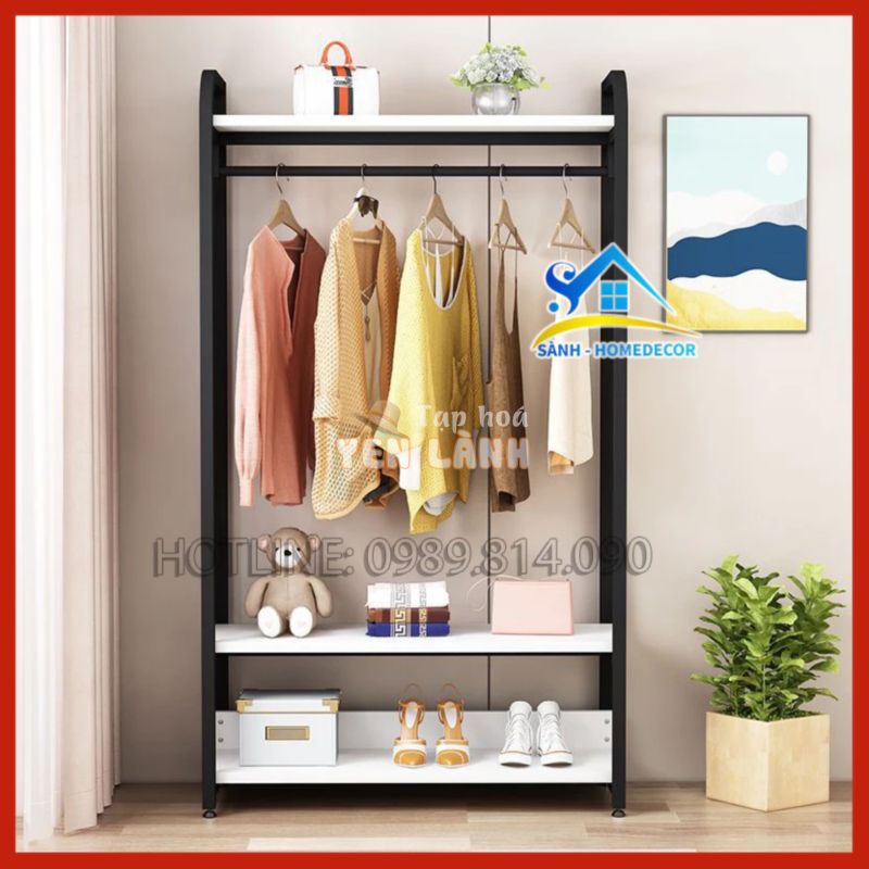 Kệ quần áo gỗ, kệ quần áo đẹp cho các shop, kệ treo quần áo Bắc Âu – Made by SÀNH DECOR