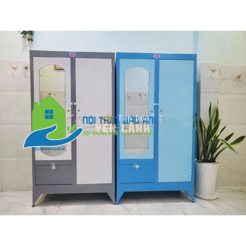 Tủ sắt quần áo cao 1m6 ngang 90cm – TSDT13