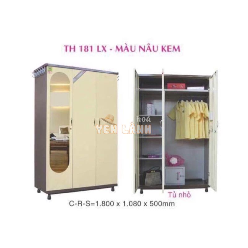 Tủ sắt quần áo lắp ráp Trung Hưng – TSLR27