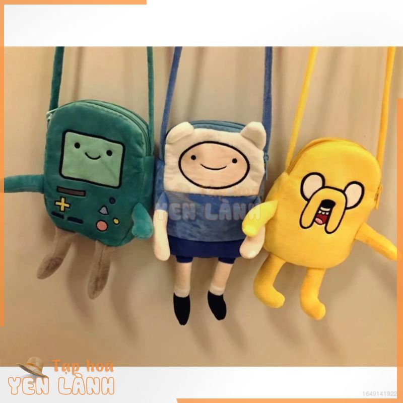 Túi Đeo Chéo Vai Đựng Tiền Xu Hai Lớp Họa Tiết Jason Adventure Time Với Finn Và Jake Dành Cho Nữ