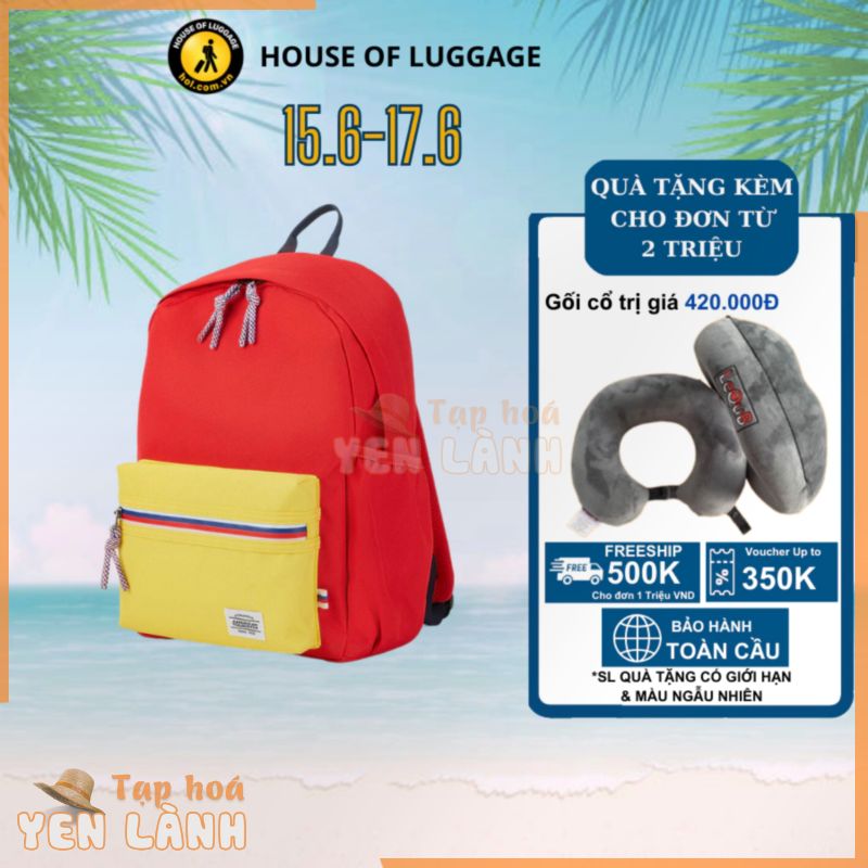 Balo Little Carter American Tourister-Mỹ: Ngăn đựng laptop đến Túi trùm chống mưa