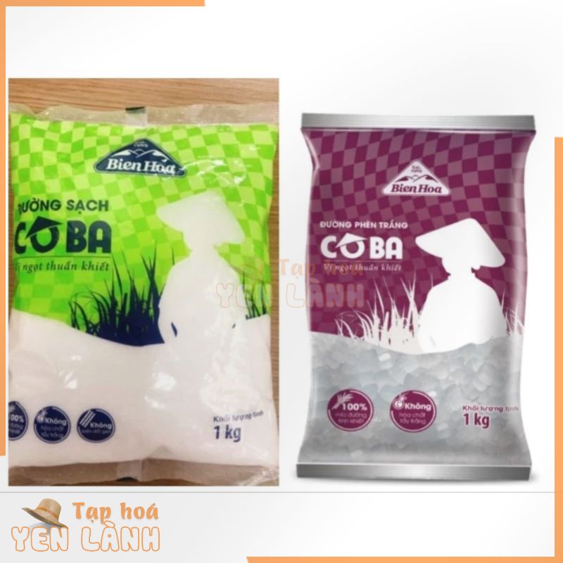 ĐƯỜNG SẠCH CÔ BA / ĐƯỜNG PHÈN CÔ BA – Túi 1kg