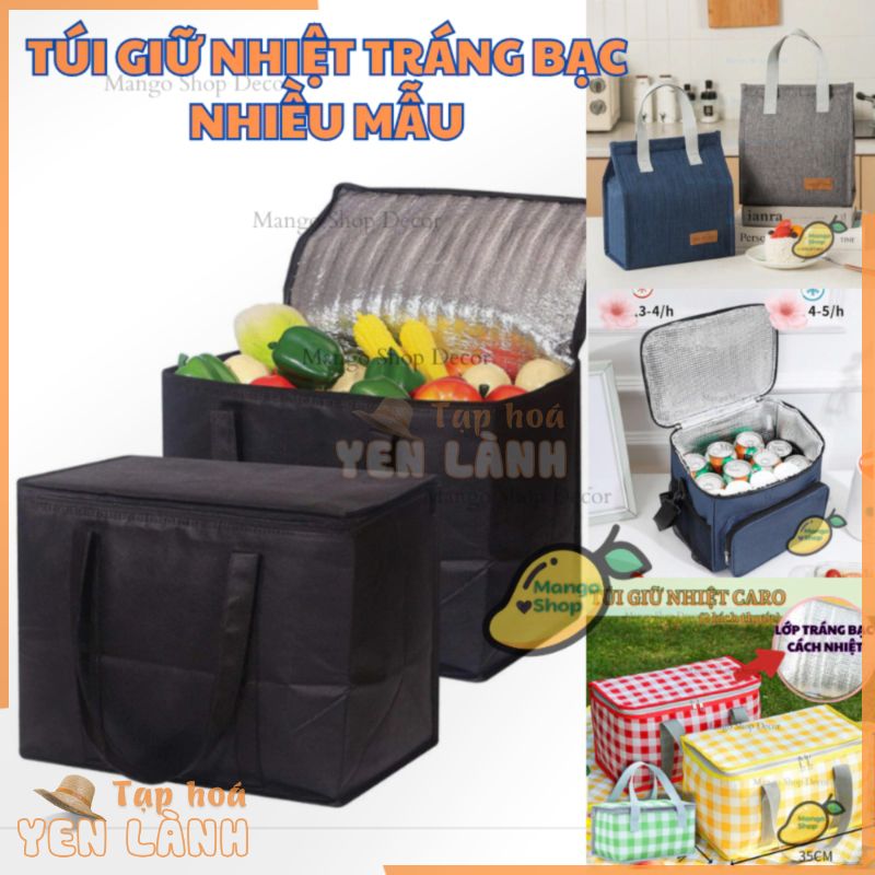 [NHIỀU MẪU] Túi Giữ Nhiệt Tráng Bạc Đựng Thực Phẩm Lạnh Đồ Picnic Du Lịch ( Túi Cách Nhiệt Giữ Lạnh Thực Phẩm )