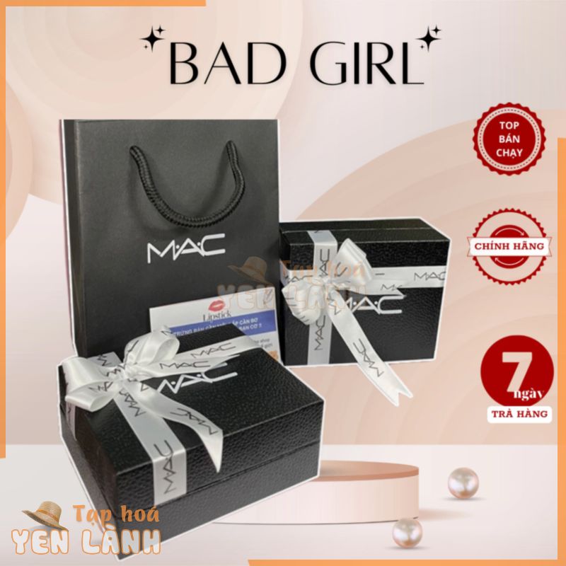 Túi và hộp đựng son MAC sang chảnh làm quà tặng Bad Girl