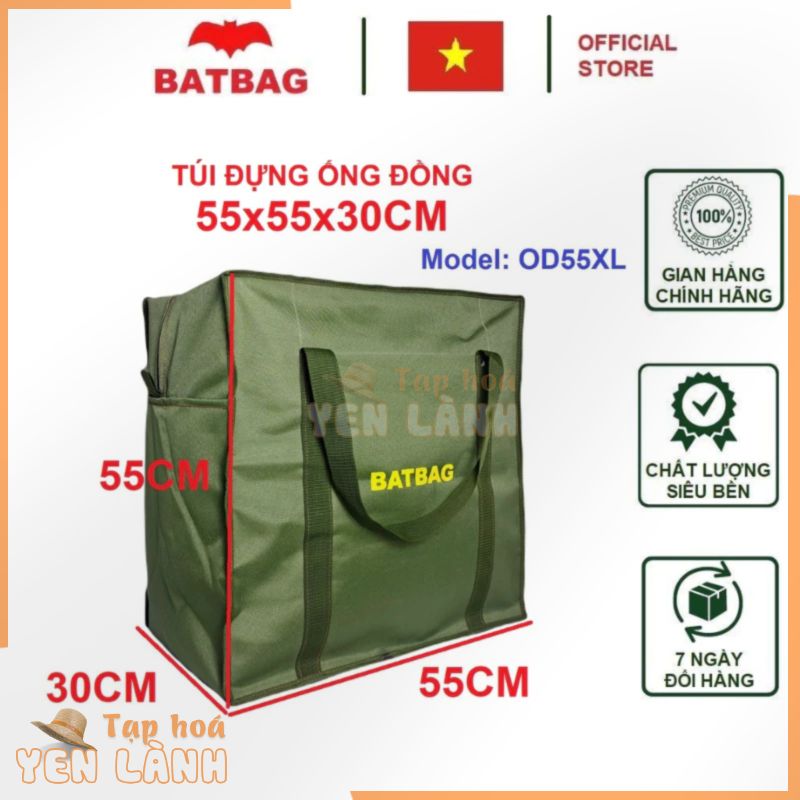 Túi Đựng Ống Đồng, Bảo Ôn, Túi Thợ Điều Hòa, Túi Đựng Đồ Cá Nhân Batbag OD55XL Kích Thước 55x55x30cm – Toolsbag.Vn