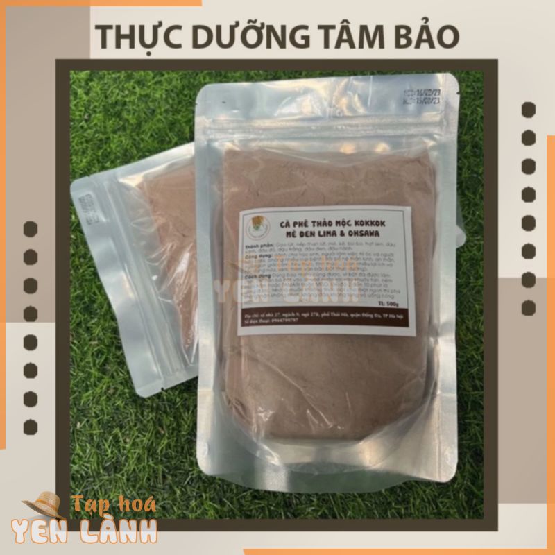 Cà phê ( coffee ) thảo mộc tốt cho sức khỏe, không chất bảo quản, an toàn đóng túi 500g