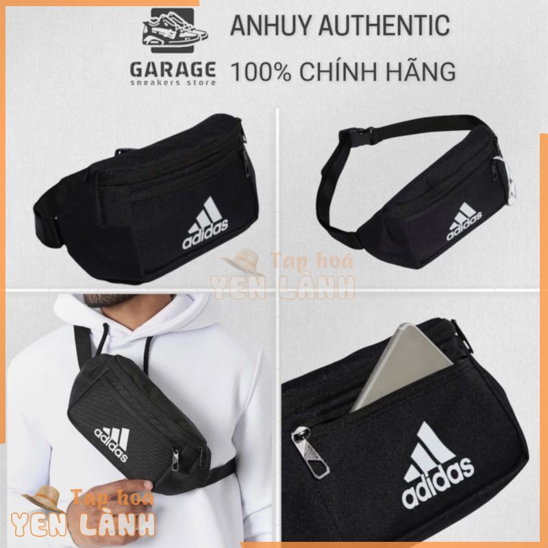 [100% CHÍNH HÃNG] Túi bao tử Adidas đen – H30343