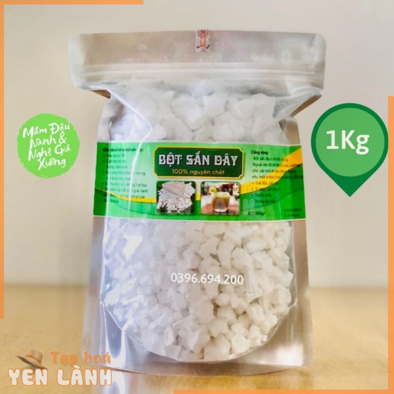 Túi 1Kg Bột sắn dây nguyên chất có chứng nhận An Toàn Thực Phẩm