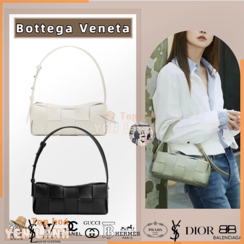 BV/Bottega Veneta/Cỡ nhỏ/Dòng gạch Cassette/Da cừu/Công nghệ dệt/Túi đeo vai/Túi xách