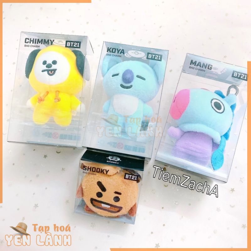 [OFFICIAL LINE FRIENDS] BT21 MÓC KHÓA GẤU BÔNG BAG CHARM