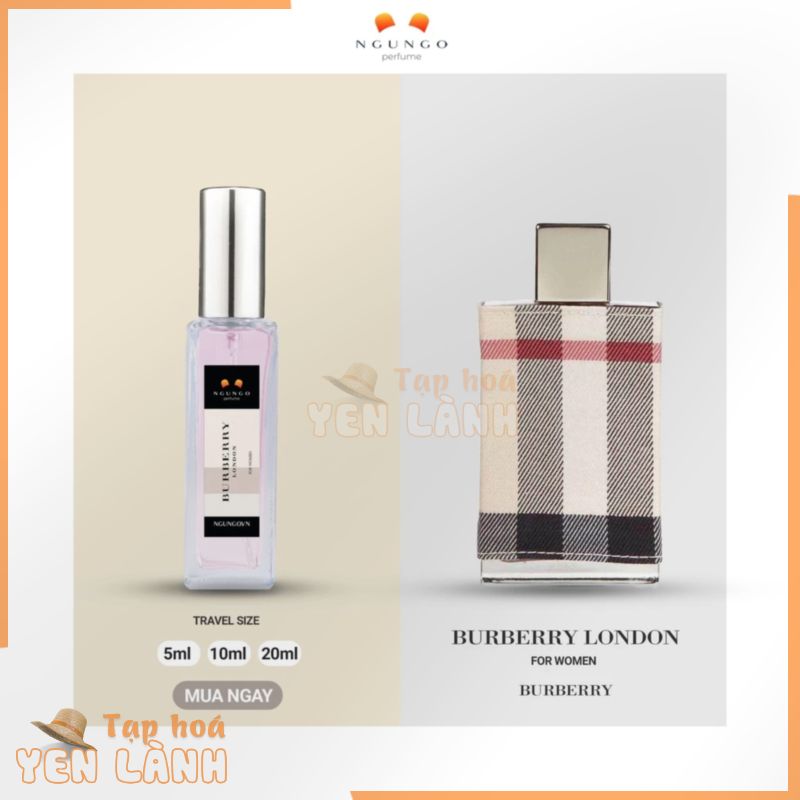 Nước hoa Burberry London for Women [travel size] dạng xịt nhỏ túi