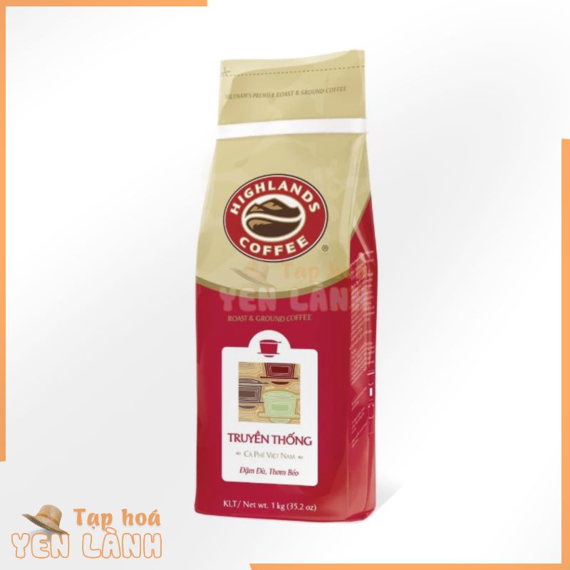 Cà phê bột Truyền thống Highland Coffee Túi 1kg