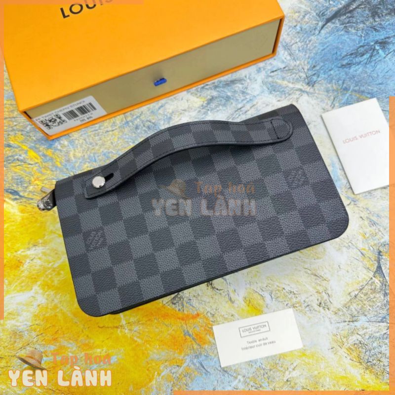 Túi Xách LV Louis Vuitton Zippy Chính Hãng 100% 20012 Tay Cầm Đôi Có Khóa Kéo Đôi Chất Lượng Cao Cho Nam