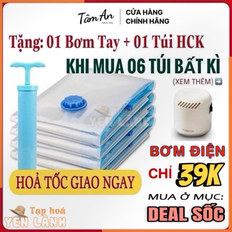 (Sỉ inbox) Túi hút chân không đựng quần áo, chăn gối – Đa năng