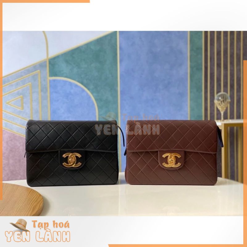 Balo thời trang cao cấp da thật logo thương hiệu Channel CN/CHANEL Classic Flap Bag hàng vip 1-1