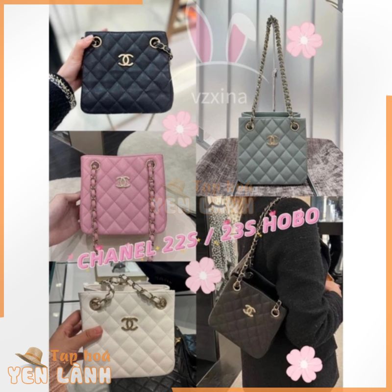 100% Thương Hiệu Mới Nguyên Bản Chanel 22S/23S Mini Hobo Tote Bag Túi Vai Đơn