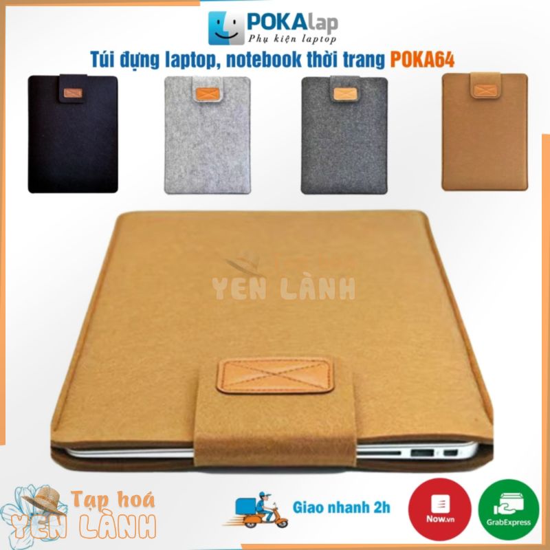 Túi Chống Sốc Laptop POKA64 Đựng Máy Tính 11,13.3,14,15 inch Chống Nước Chống Xước SIÊU NHẸ Tiện Lợi – POKALAP