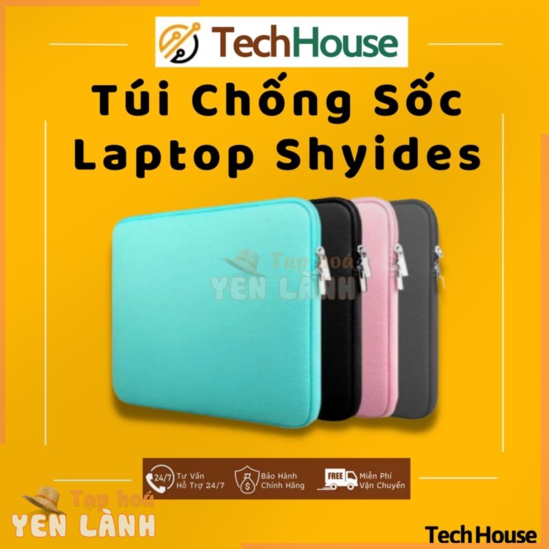 Túi Chống Sốc Laptop Shyides Hàng Cao Cấp Lót Nhung Mềm 11, 12, 13.3, 14,15 Inch