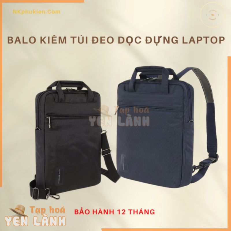 Balo Kiêm Túi Chống Sốc Đeo Dọc 13.3 inch Thương Hiệu Tucano – Bảo Hành 12 Tháng ( 1 Đổi 1 )