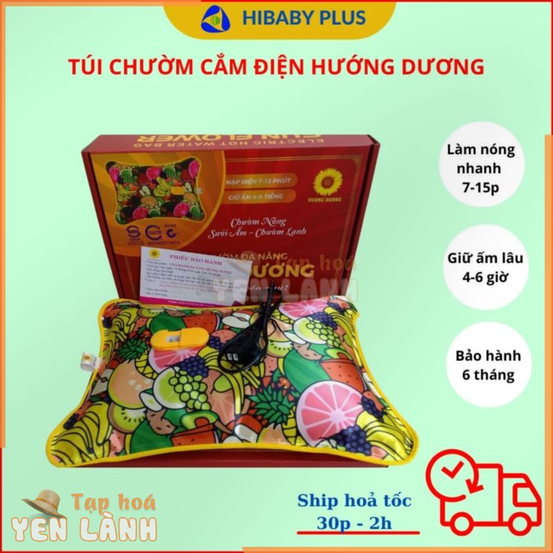 Túi chườm nóng lạnh đa năng Hướng Dương các size mini – vừa – lớn. Cắm điện sưởi ấm, chườm lạnh giảm đau bụng kinh cho n