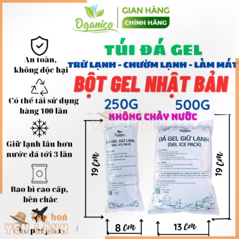 Túi đá gel giữ lạnh / CÓ KIỂM ĐỊNH / Đá gel khô giữ lạnh thực phẩm, bảo quản sữa, chườm lạnh, làm lạnh quạt điều hòa