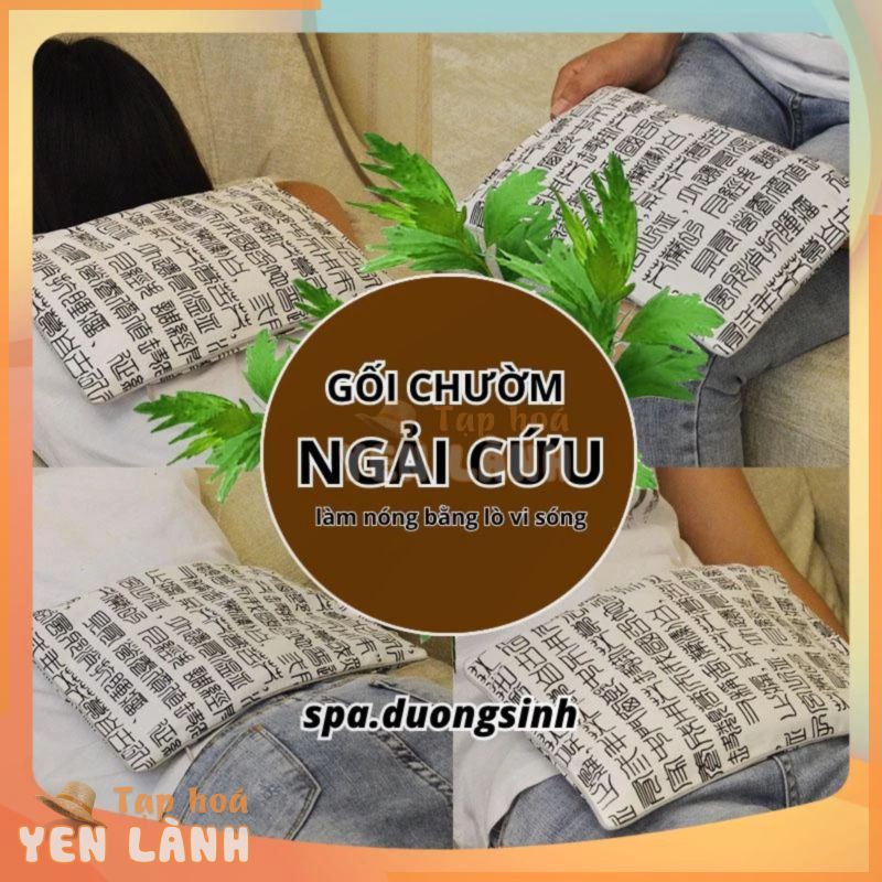 Gối Chườm Ngải Cứu Thái Lan, Túi Ngải Cứu Trị Liệu Mát Xa Giảm Đau Mỏi Spa Dưỡng Sinh