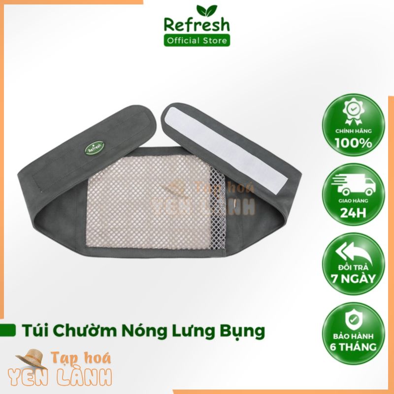 Túi Chườm Nóng Thảo Dược Dùng Điện REFRESH Giảm Đau Lưng , Đau Hông, Đau Bụng Kinh Giảm Mỡ Bụng, Giãn Cơ