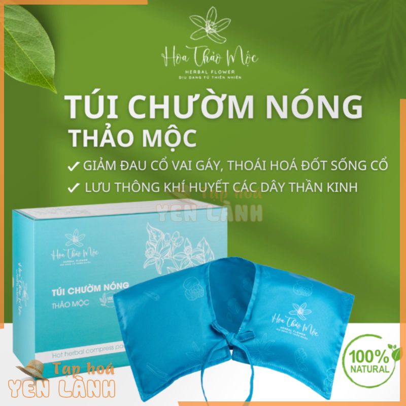 Túi Chườm Nóng Thảo Dược Vai Gáy Cổ Giảm Đau Mỏi, Căng Cứng Cơ, Đai Chườm Thảo Dược Giúp Lưu Thông Khí Huyết