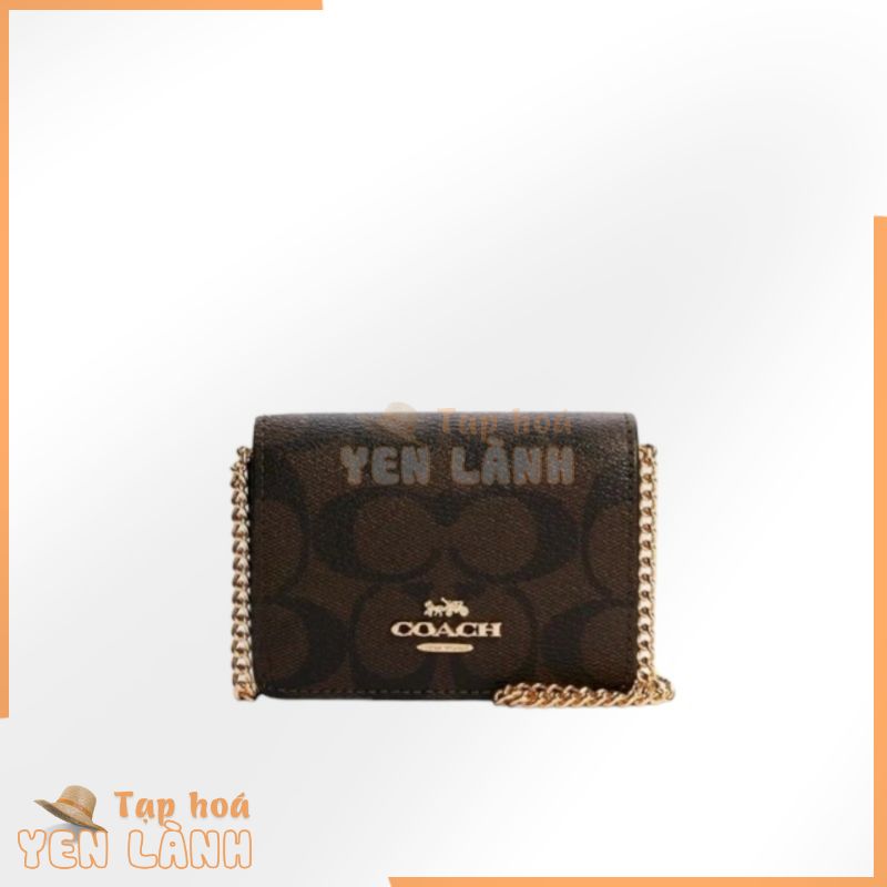 ( Auth Mỹ ) Túi đeo chéo Coach Mini Wallet On A Chain hàng Auth xin xò siêu xinh.