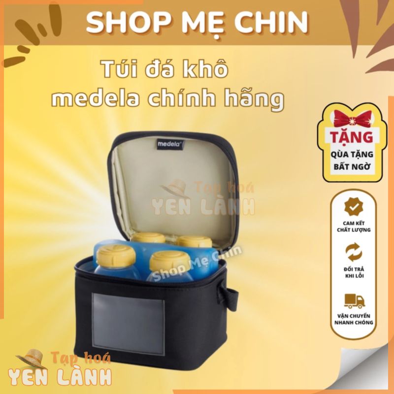 Túi đá khô medela chính hãng [ HÀNG CHUẨN ] trữ sữa lạnh như tủ lạnh mini khi hút sữa đêm hoặc mang ra ngoài