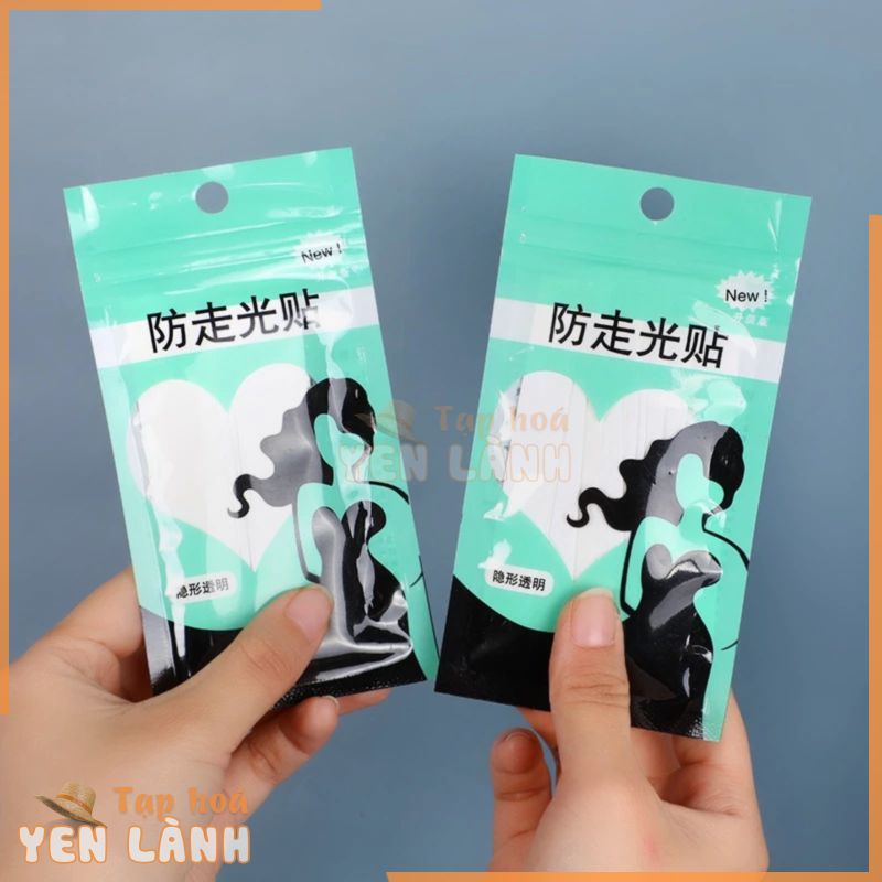 Miếng dán 2 mặt chống hở mép áo mép váy siêu mỏng trong suốt túi 36 miếng – Băng dính cố định quần áo