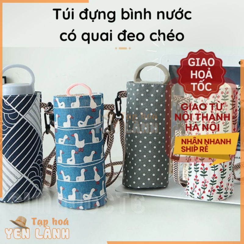 Túi đựng bình nước ly giữ nhiệt chống nước có dây đeo chéo