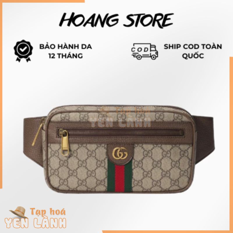 Túi bao tử cao cấp túi đeo chéo bụng đeo hông nam nữ Ophidia GG Supreme siêu hot fullbox da thật dày dặn sẵn hàng