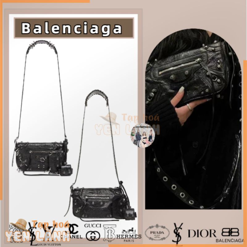 Dòng Balenciaga/LE CAGOLE MEN/Cực nhỏ/Túi đeo vai/Túi đeo chéo/Cùng kiểu dáng cho nam và nữ