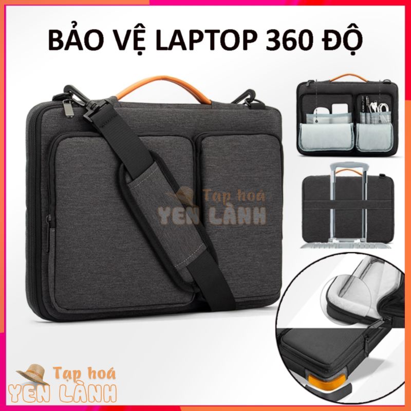 Túi Chống Sốc Laptop Bảo Vệ 360 Độ, Túi Đựng Laptop 15.6 inch Đeo Chéo, Cặp Đựng Máy Tính Macbook Pro M1 13 inch 16 inch