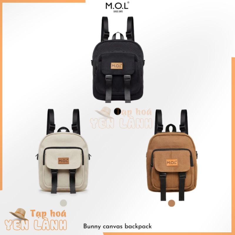 Ba lô kết hợp túi đeo chéo: M.O.L Bunny canvas