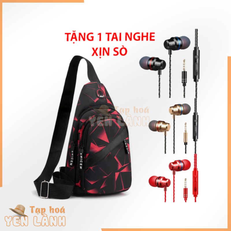 S XẢ HÀNG 25 SẢN PHẨM {Được Kiểm Tra Hàng} Túi đeo chéo nam mini nhỏ gọn màu đen đỏ,xanh đen,vàng đen