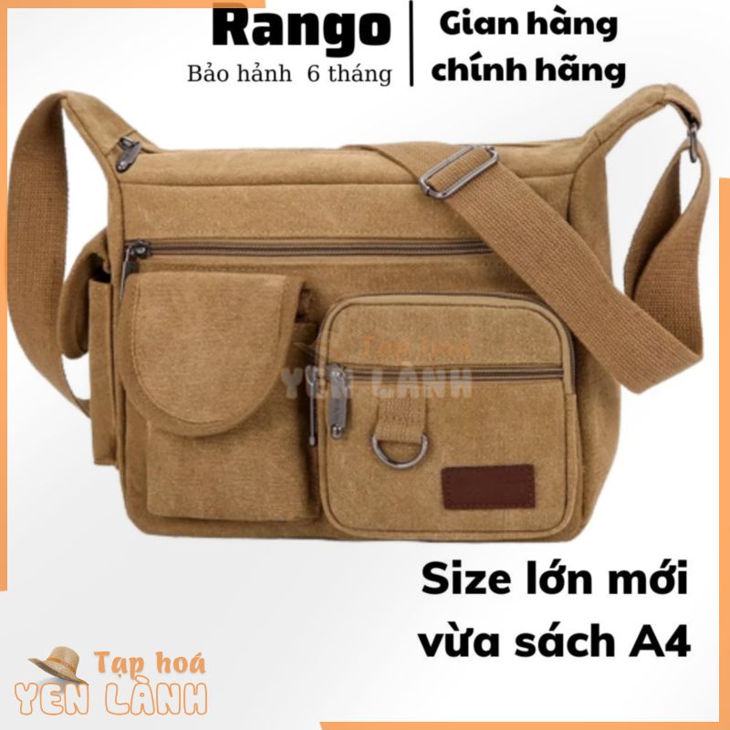 Túi Đeo Chéo Nam Vải Bố Size lớn RANGO Thời Trang Hàn Quốc Túi đeo chéo nữ,