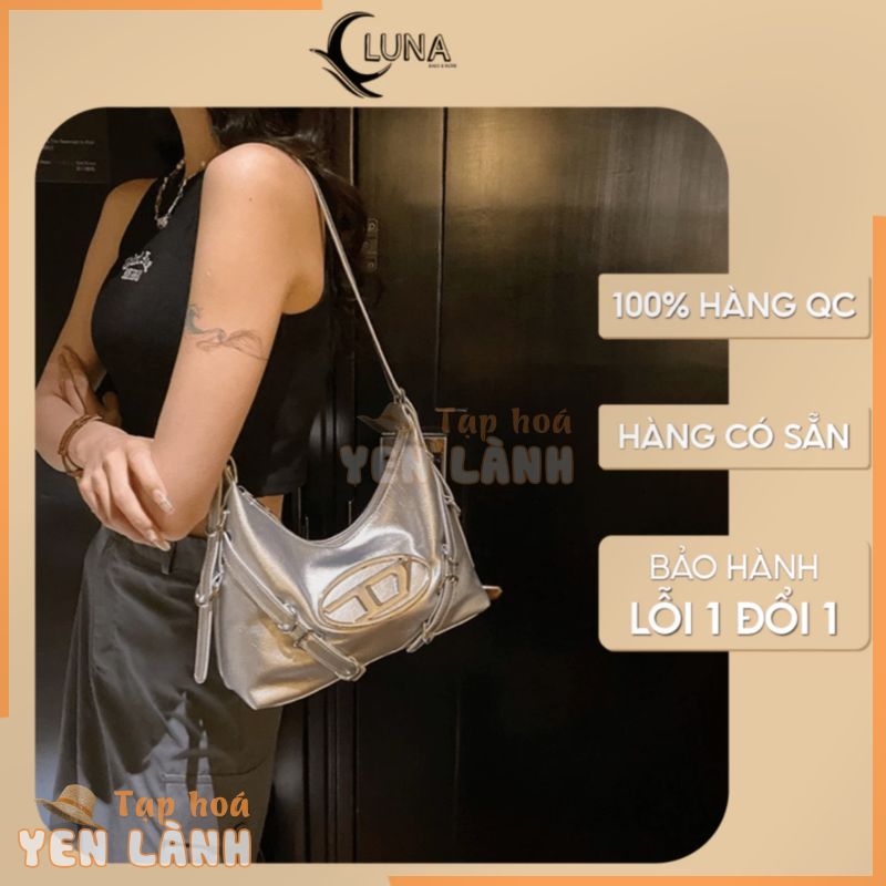 Túi xách nữ đeo chéo, túi đeo vai nữ da mềm phong cách cá tính chữ D hottrend LUNA STORE BAG