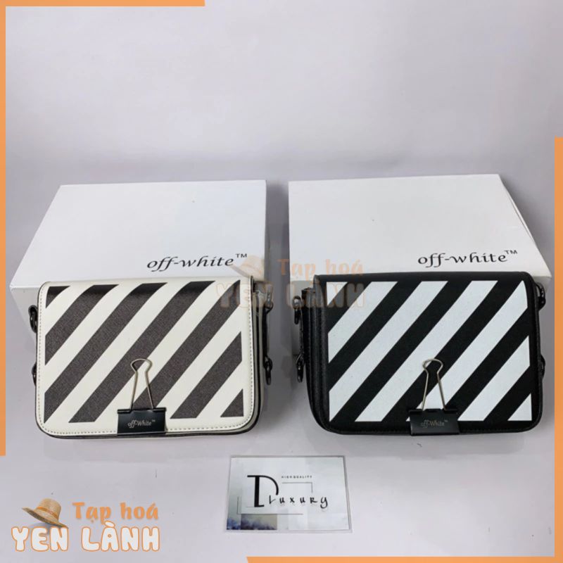 ⚡️[Hàng Cao Cấp] – Túi Đeo Chéo Off White – Bag Off White – Túi Đeo Sọc Đen Trắng Cao Cấp 2 Dây Full Box Hàng Loại 1 Qc