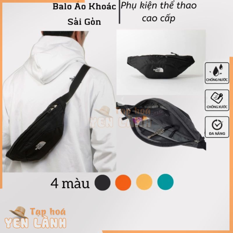 [Giảm 50% đơn từ 0đ] Túi bao tử The North Face nam nữ màu Đen/Vàng/Đỏ/Xanh Lá chính hãng cao cấp đeo hông,bụng, ngực