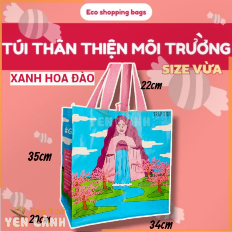 [TỔNG HỢP] Túi thân thiện môi trường, reusable, tái sử dụng nhiều lần, đi siêu thị, đi chợ, đựng đồ, tặng quà, pp dệt