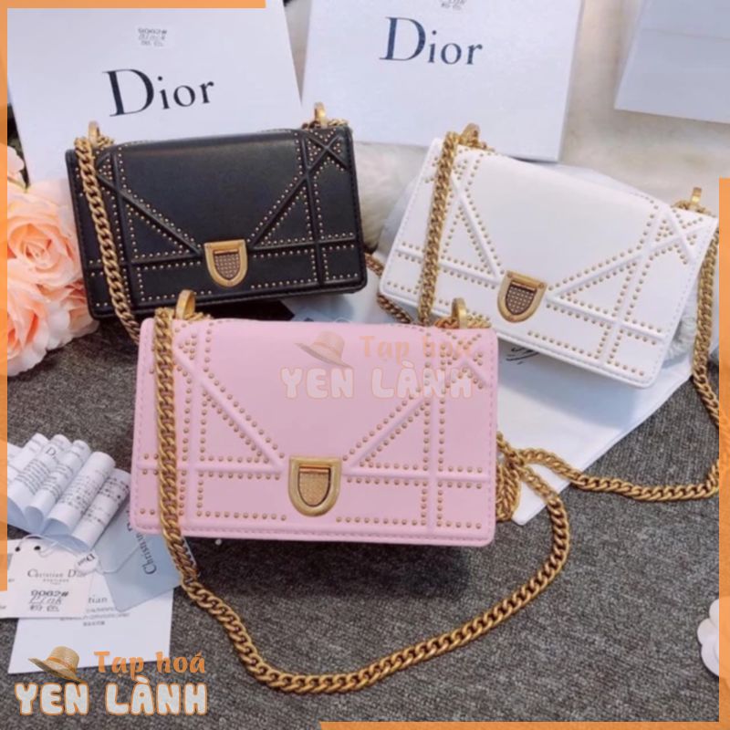 Túi Dior drama nạm đinh vàng