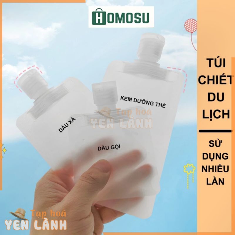 Túi Chiết Mỹ Phẩm, Bộ Chiết Mỹ Phẩm Có Thể Tái Sử Dụng, Tiện Ích Khi Đi Du Lịch I004