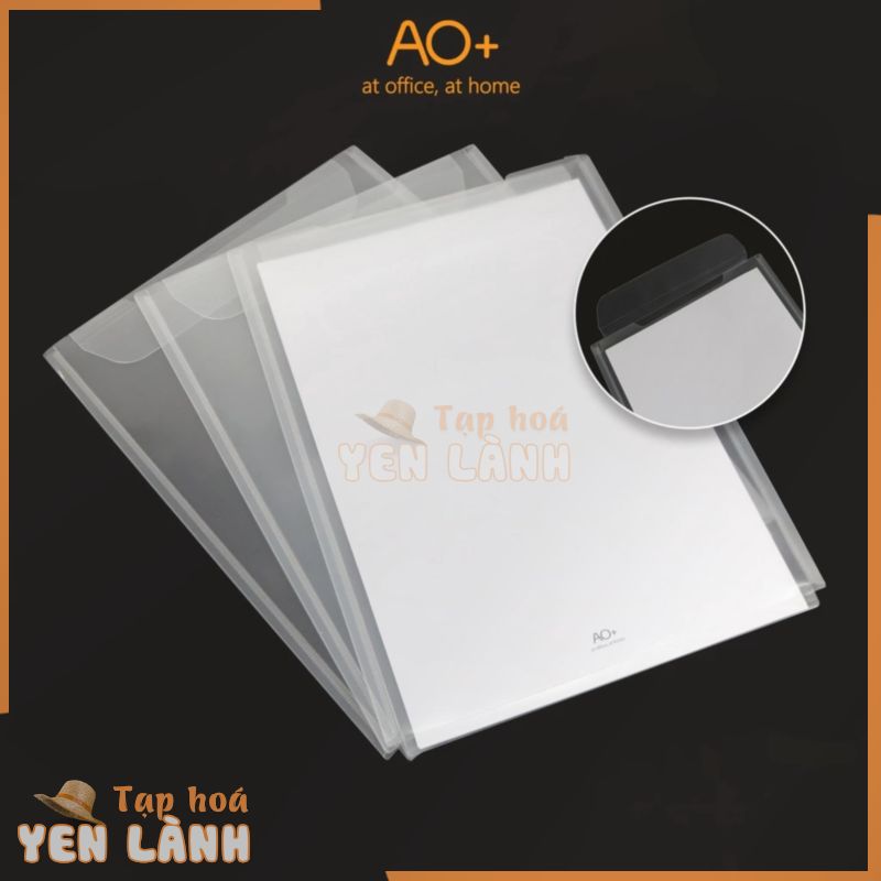 Túi đựng tài liệu A4 Clear bag (CHIỀU DỌC) AO+ không khuy cài (Xấp 5/20 cái)