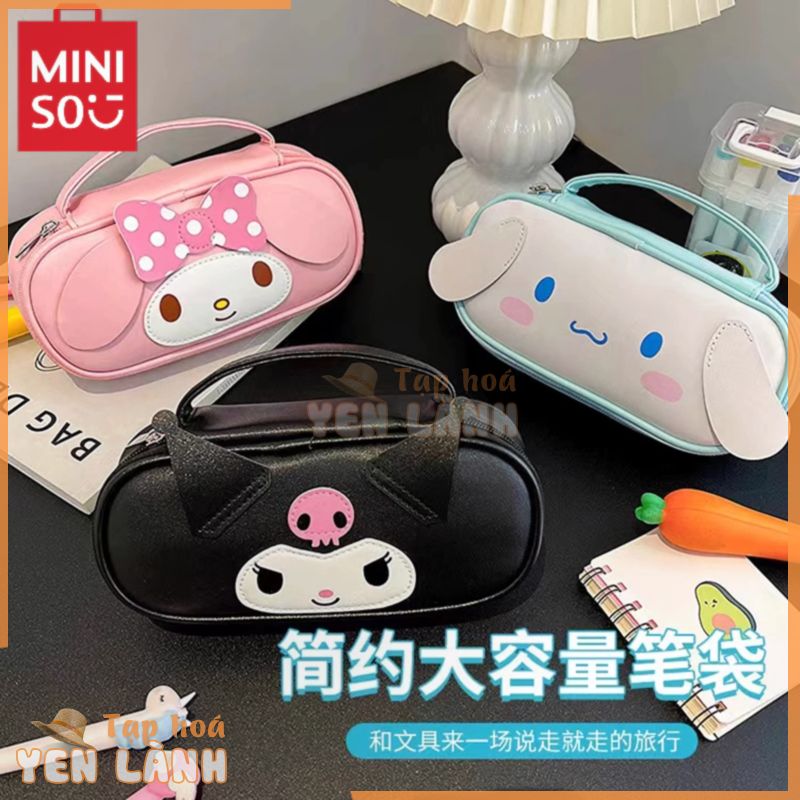 [Hàng có sẵn] Hộp đựng bút chì dung tích lớn MINISO * Sanrio Túi văn phòng phẩm Quà tặng bé gái