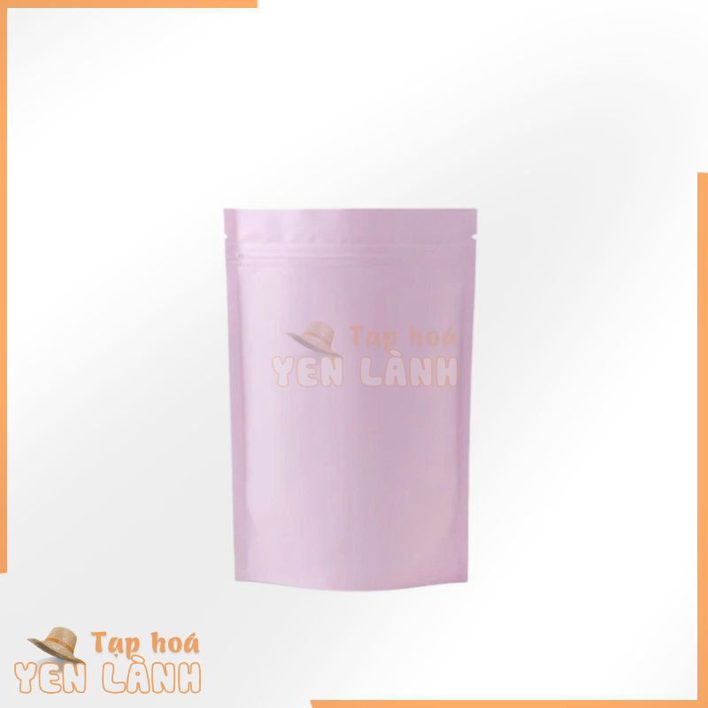 Túi zip Hồng pastel , COMBO 10 CÁI , đáy đứng , nhiều size đựng thực phẩm, bột, cà phê