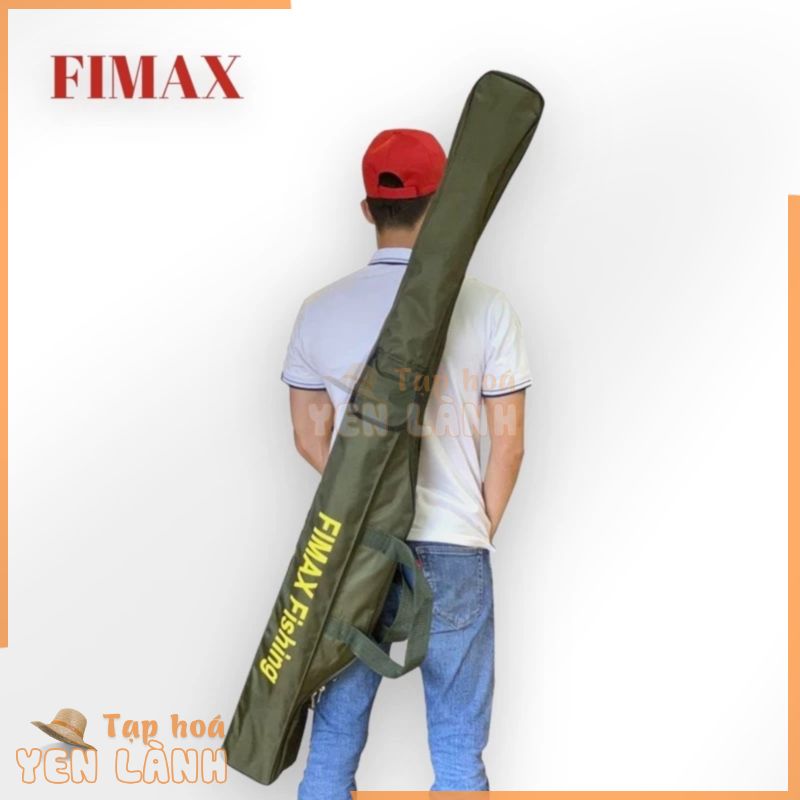 Túi đựng cần câu máy 3 ngăn cao cấp siêu rộng FIMAX- 1m25/1m45/1m65 – Túi đựng cần 2 khúc vải cao cấp chống nước